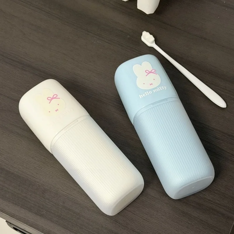 Cartoon Kawaii New Three-in-one Wash Cup Thicken Portable Accept Cover Band Tooth Cup Simple High Capacity Good Looking Miffy