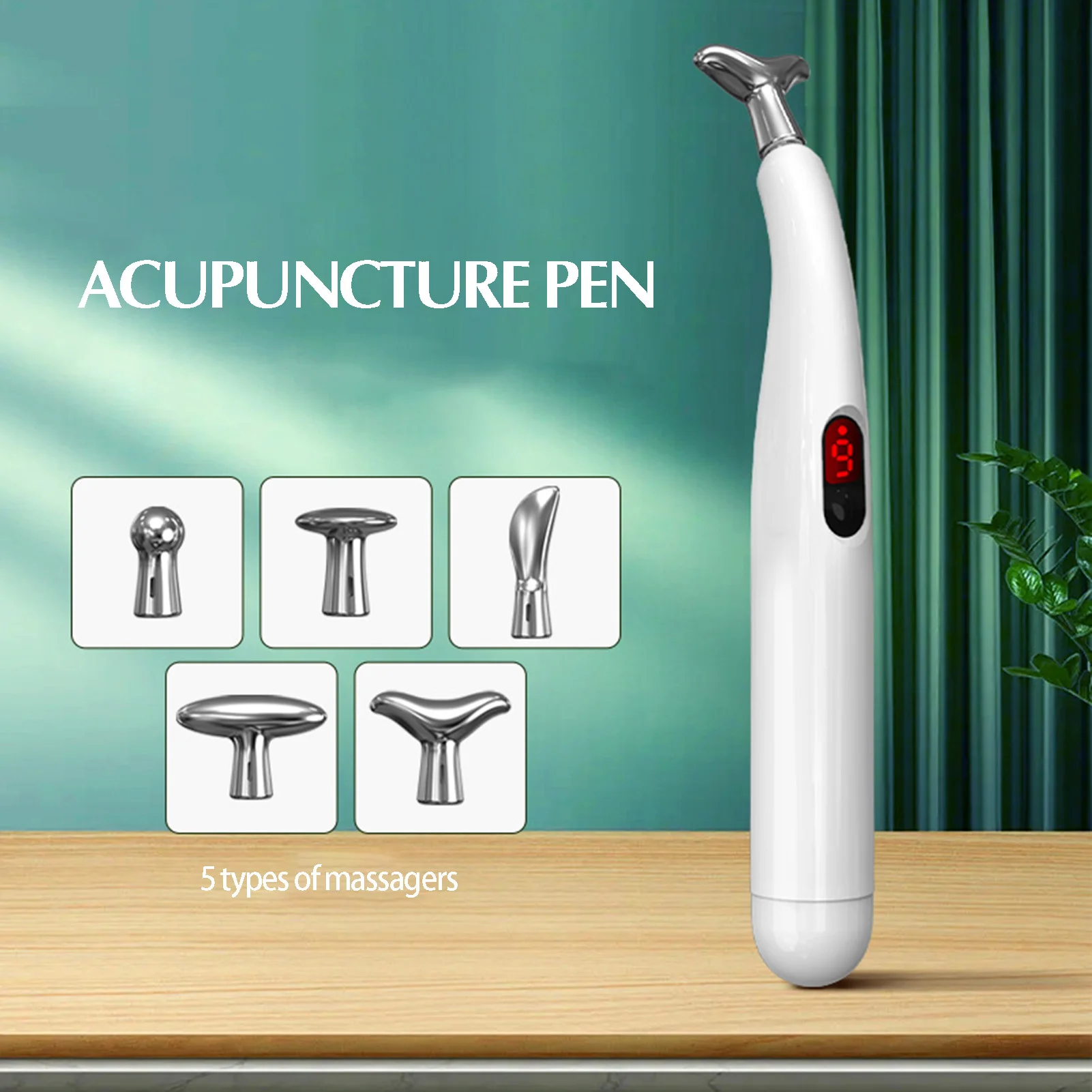 Electric Meridians Acupuncture Pen Easily Focus on Pain Areas Relieve Stress for Reducing Pain Boosting Mood