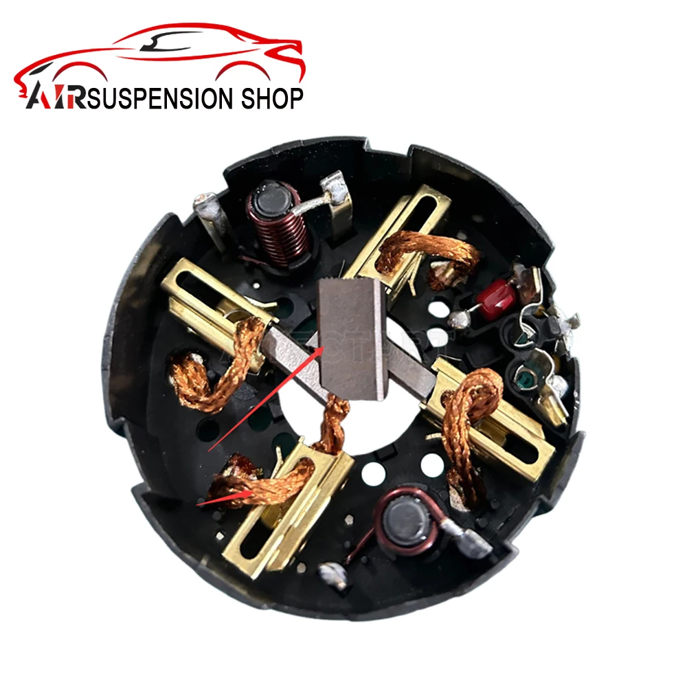 Conjunto de Motor y Soporte de Escobillas para Compresor de Suspensión Neumática para Dodge Ram 1500 Jeep Grand Cherokee 68572790AA 68204730AG Nuevo