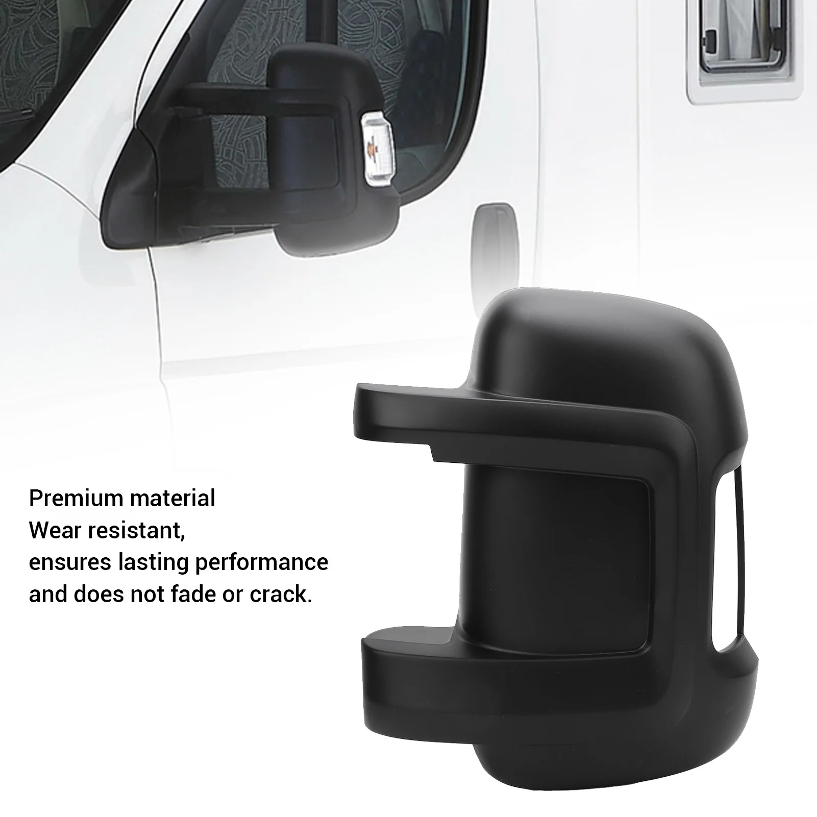 Cubierta protectora para espejo Exterior, reemplazo directo sin decoloración, embellecedor de espejo retrovisor de alta resistencia para Ducato 250 2006 y después