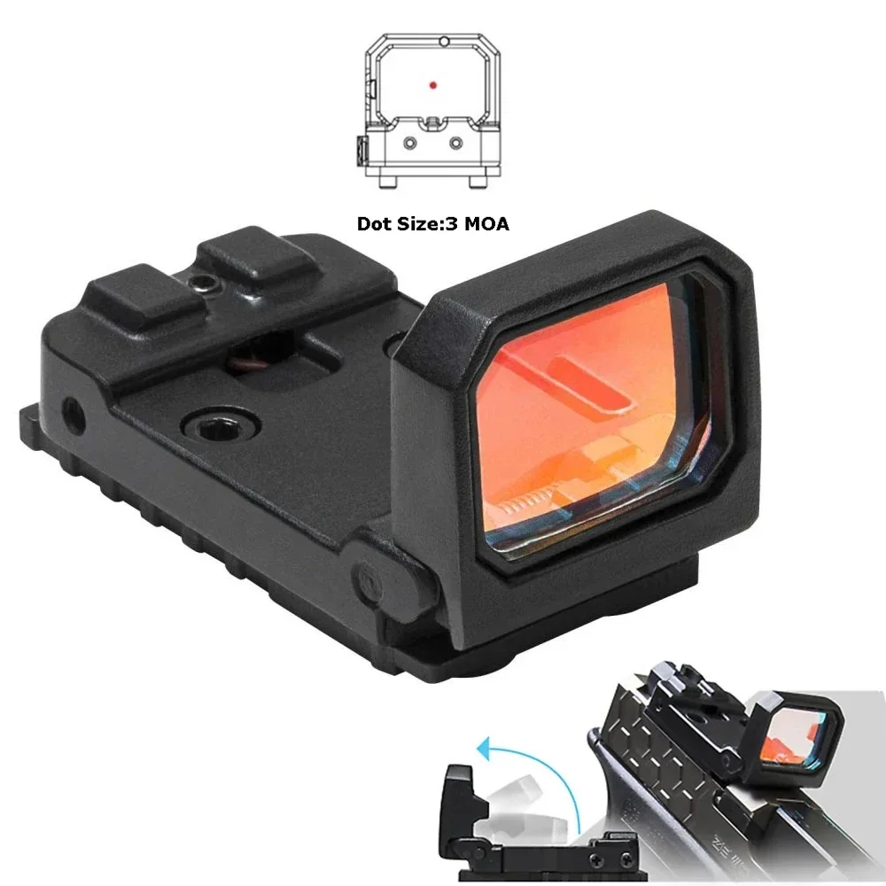 

Red Dot Scope Collimator Glock Pistol Rifle Reflex Sight Adjustable Mini Flip Up 20mm Rail For Hunting Airsoft Optics Sight