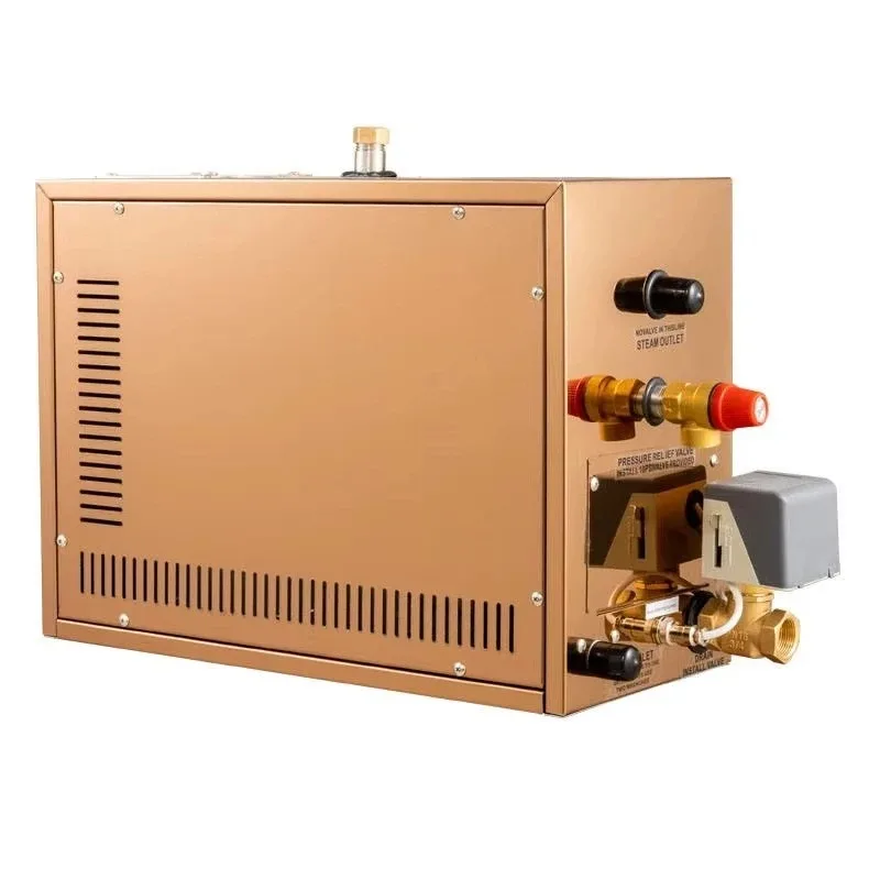 Home Wet Steam Bath Electric Sauna with Computer Control Panel Acrylic Essential Oil Diffuser for Hotel Bathroom Use