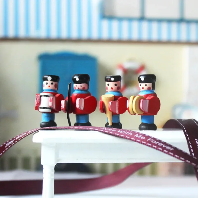 

Мультфильм, 4 шт., миниатюрные предметы, барабанные фигурки, мини-кукольный домик, орнамент, украшение для домашнего рабочего стола, аксессуары, игрушки