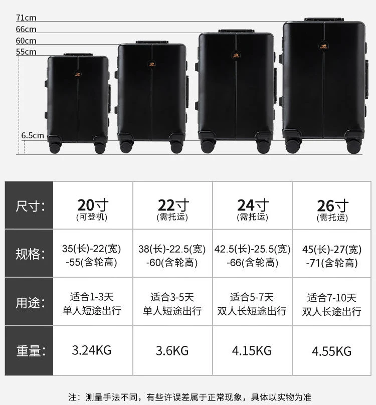 Luggage Female 20 "ultra-lightweight boarding case 26" large capacity durable sittable trolley case Silent suitcase Male