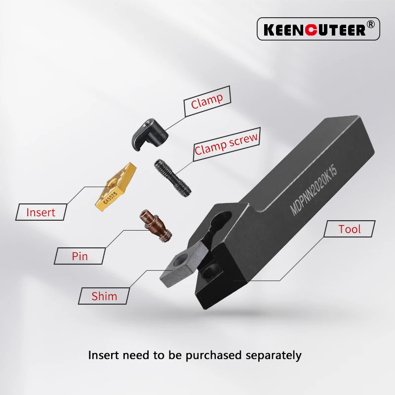 MDPNN1616H11 MDPNN2020K11 MDPNN2020K1504 CNC Lathe Machining MDPNN External Turning Tools Holder Cutting Toolholders