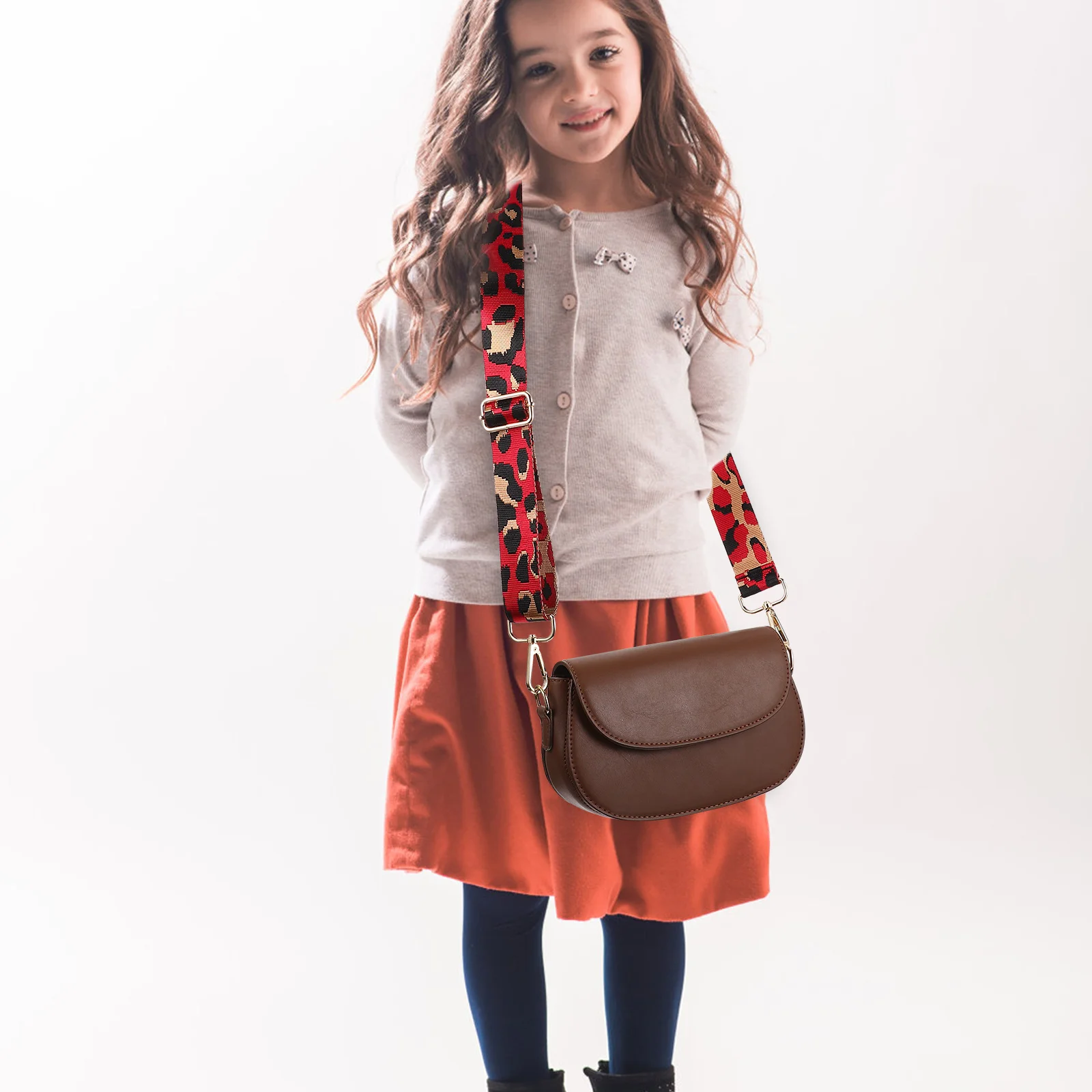 

Adjustable Wide Bag Strap Replacement DIY Leopard Print Crossbody Shoulder Belt Nylon Sling for Handbag Purse 1.5 Inch