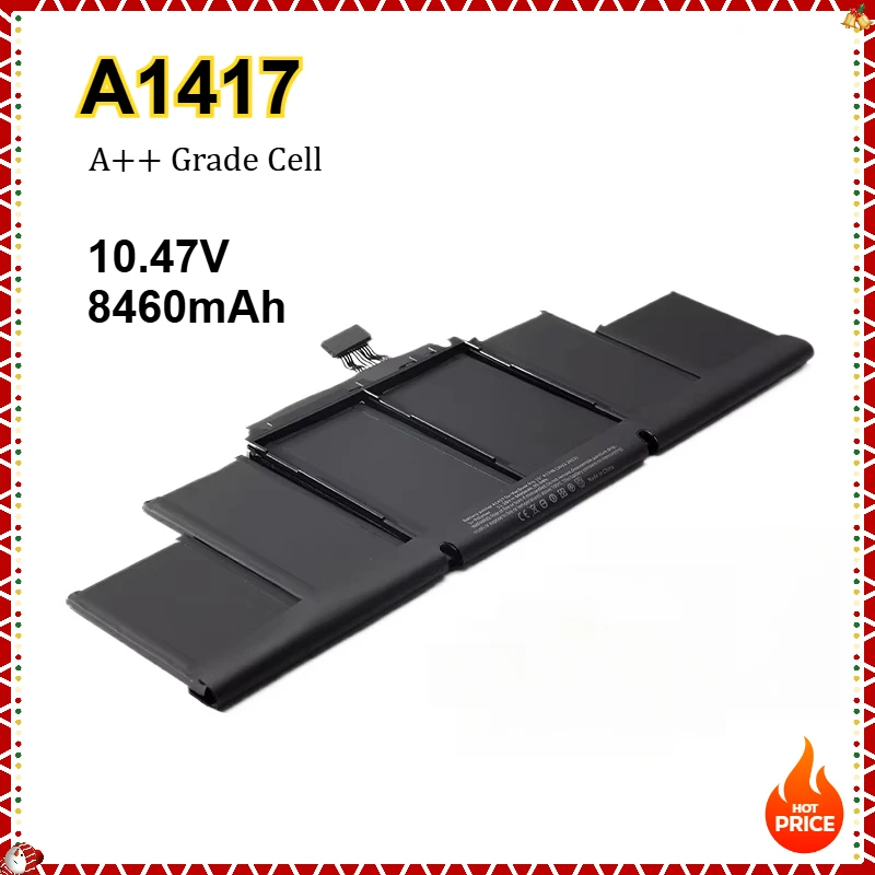 

A1417 Laptop Battery for Apple Macbook Pro 15 inch A1398 (Mid 2012 Early 2013) Retina MC975LL/A MC976LL/A MD831LL/A