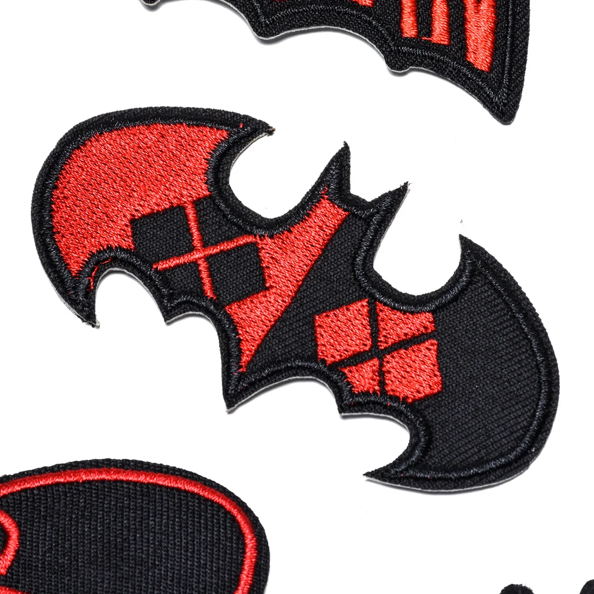 Anime Superheroes Cartoon Bat iron on Embroidery Patches for Clothes Jackets Fabric Stickers DIY