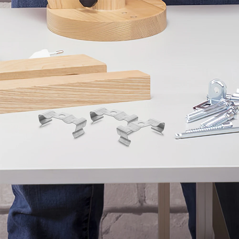 

30pcs Tube Lamp Bracket Manganese Steel Easy Installation LED Light Fixing Office Use Secure Design