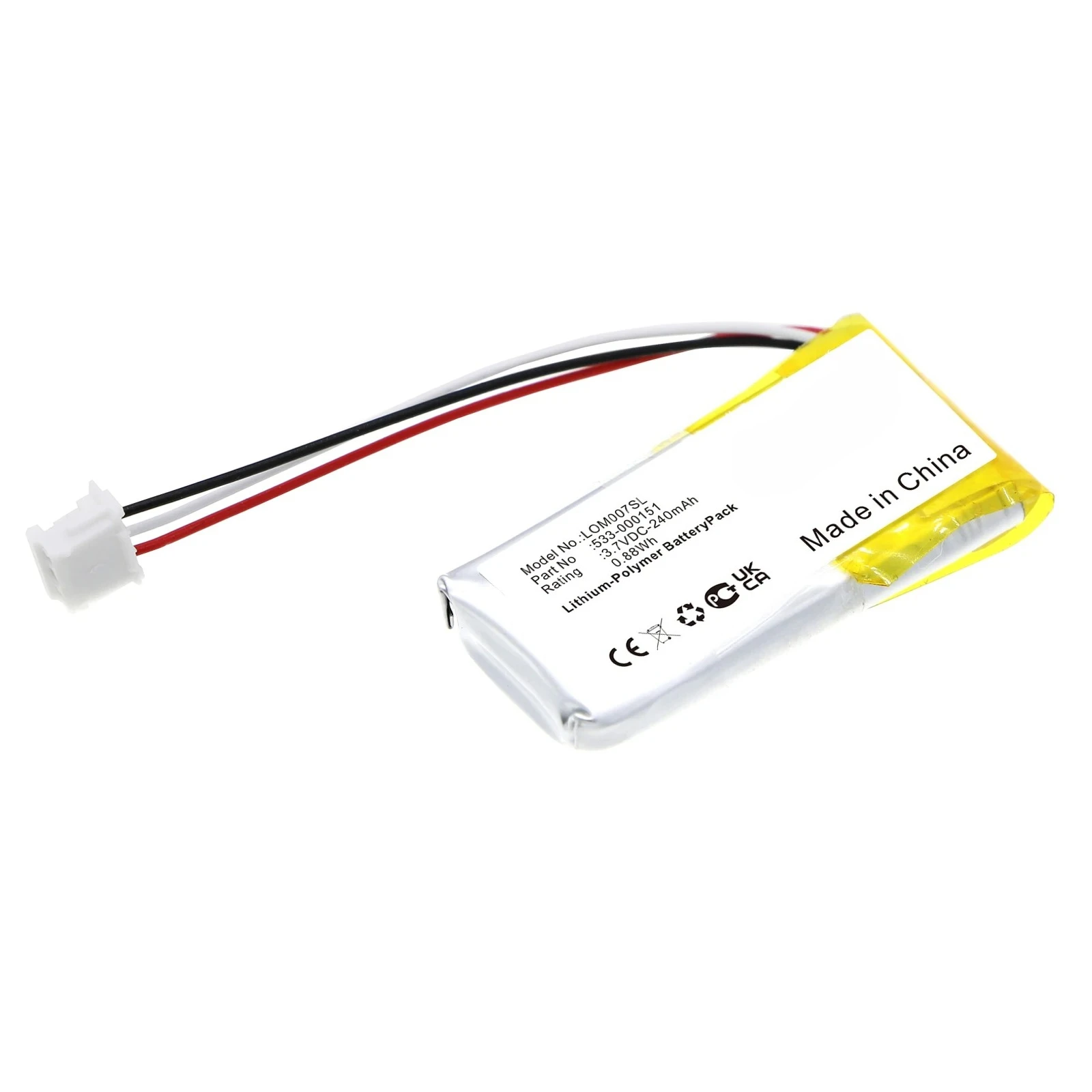 240mAh Replacement Battery For Logitech G Pro X GPW 1 2 Wireless Mouse Feet Skates AHB521630PJT-05 Superlight M-R0070 SPEED 3.7V