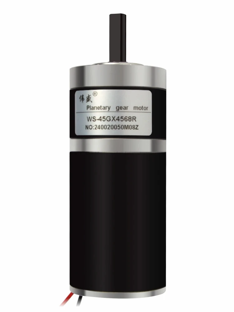 12V 24V 45mm DC Planetary Gear Motor Brushed Motor Adjustable Speed Motor Can CW CCW High Torque Small Motor 45GX4568R
