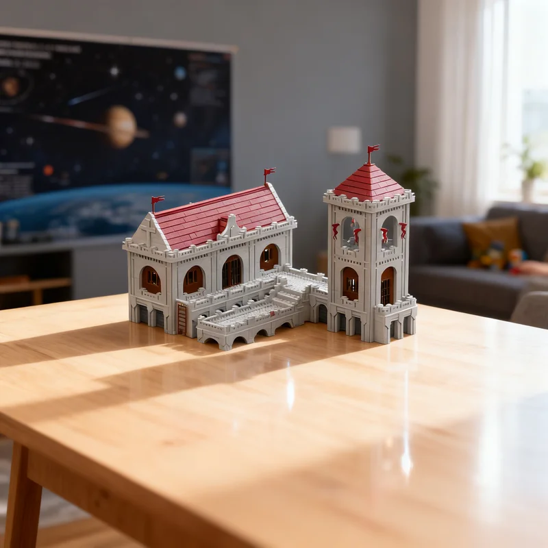 

5287pcs MOC Medieval Pier and Watch Tower Castle Model Building blocks Construction Christmas gifts toy creative DIY idea Kids