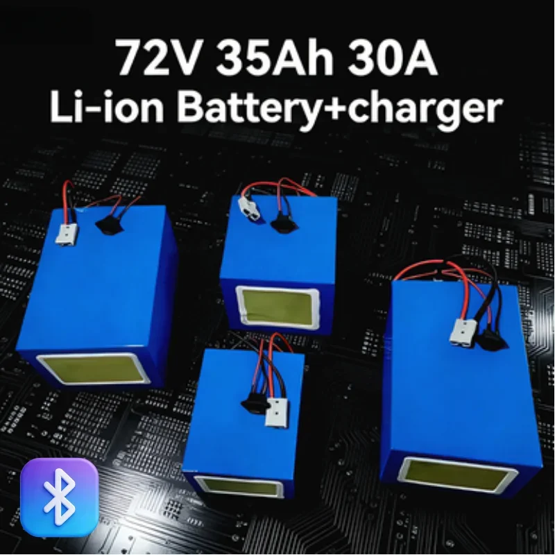 

Литий-ионный аккумулятор 72В 35Ач 30А | Совместим с скутерами мощностью 2000 Вт/3500 Вт/7000 Вт, картингами, зарядное устройство 5 А в подарок (1 шт.)