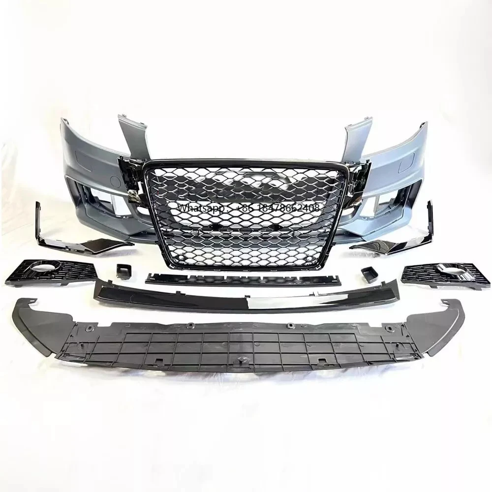 

Fast Shipping Car A4 S4 B8 to RS4 B9 Style Front Bumper Body Kit Include Grille for A4 S4 B8 2008 2009 2010 2011 2012