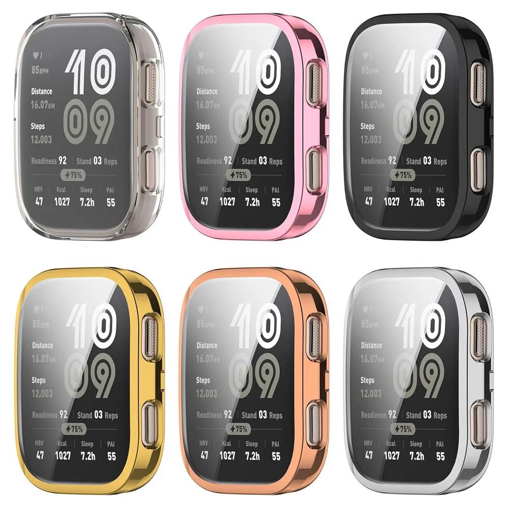 Case for Amazfit bip 6 Watch Screen protector Soft TPU Plated Bumper Shell Smartwatch accessories amazfit bip6 Cover Protective