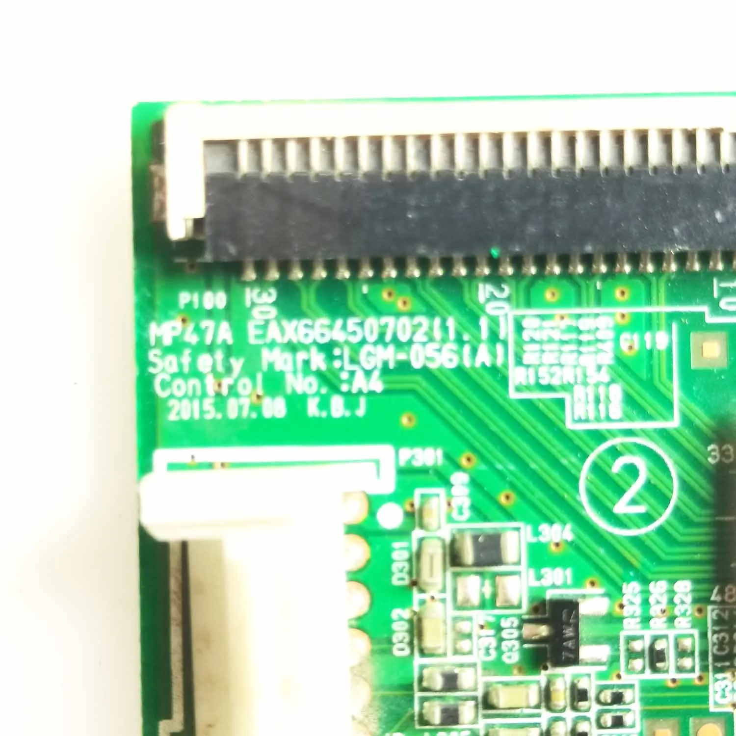 20MP48A MP47A EAX664507021(1.1) Touchpad Mark:LGM-056(A) Glass control panel