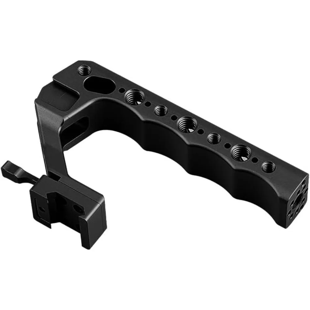 

Крепление-зажим NATO для камеры с верхней рукояткой, с 3/8"-16 антиторсионными фиксирующими штифтами, резьбой 1/4"-20 и 3/8"-16 для аксессуаров, черное