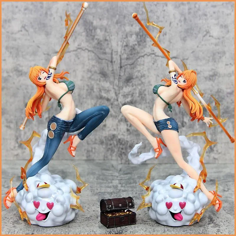 One Piece Figure IU Nami Resonance Straw Hat Group GK Beautiful Girl Animation Model Figure Collection