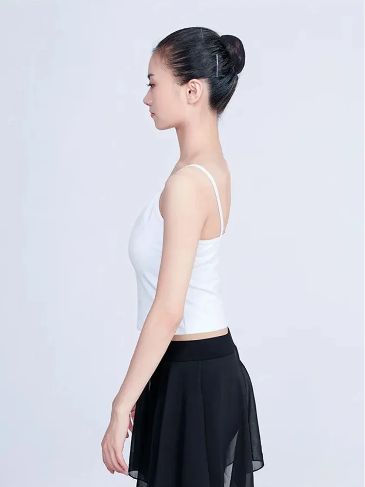 Solid Color Slim Fit Dance Tank Top – Sleeveless Ballet Practice Camisole for Stage Performance & Modern Choreography Vest