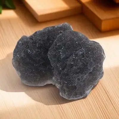 2Pcs Rough Stone Meteorite Specimen Unique Irregular Meteorite Rock for Astronomy Enthusiasts Science Education Classroom