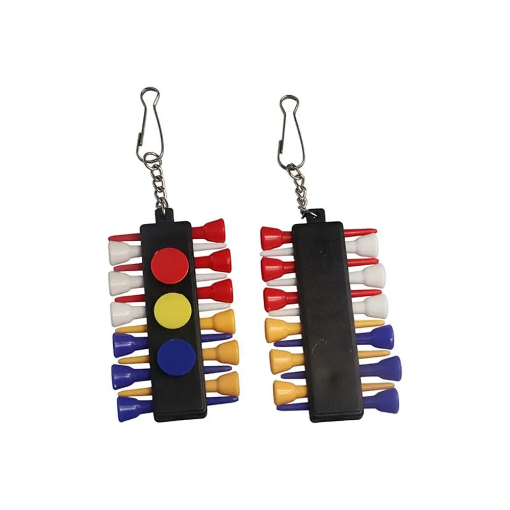 Gift for Husband with Keychain Golf Lovers Black 12 Golf Tees Golf Tees Carrier Golf Ball Markers Golf Tee Clip Golf Tee Holder