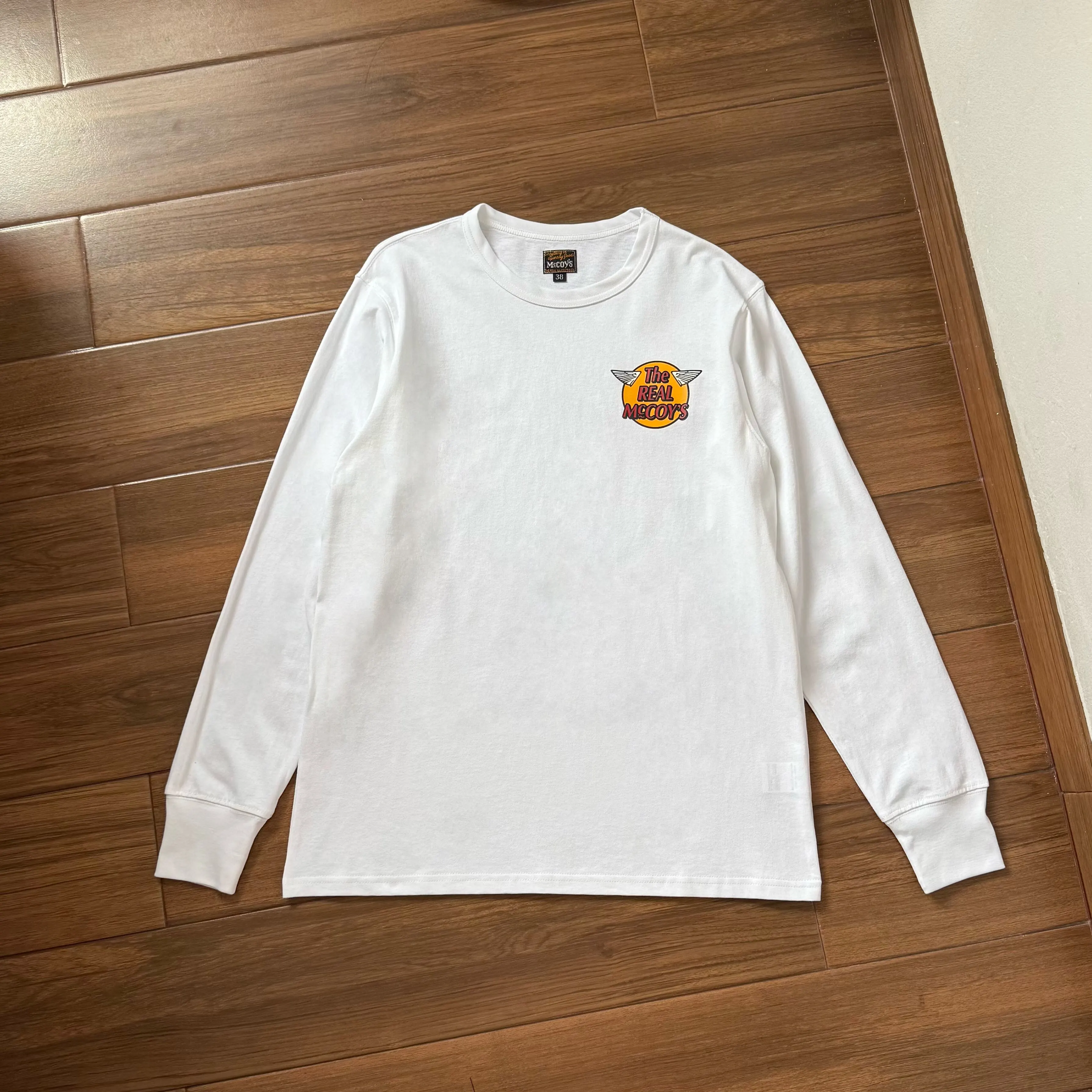 The Real Mc coy's crew neck casual pure cotton long-sleeve pullover T-shirt