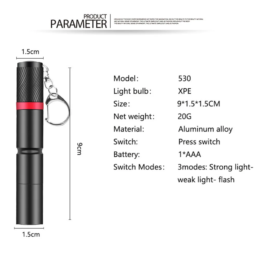 Mini Penlight แบบพกพา XPE LED ไฟฉาย3โหมดกันน้ำไฟฉาย Torchs สำหรับทางการแพทย์