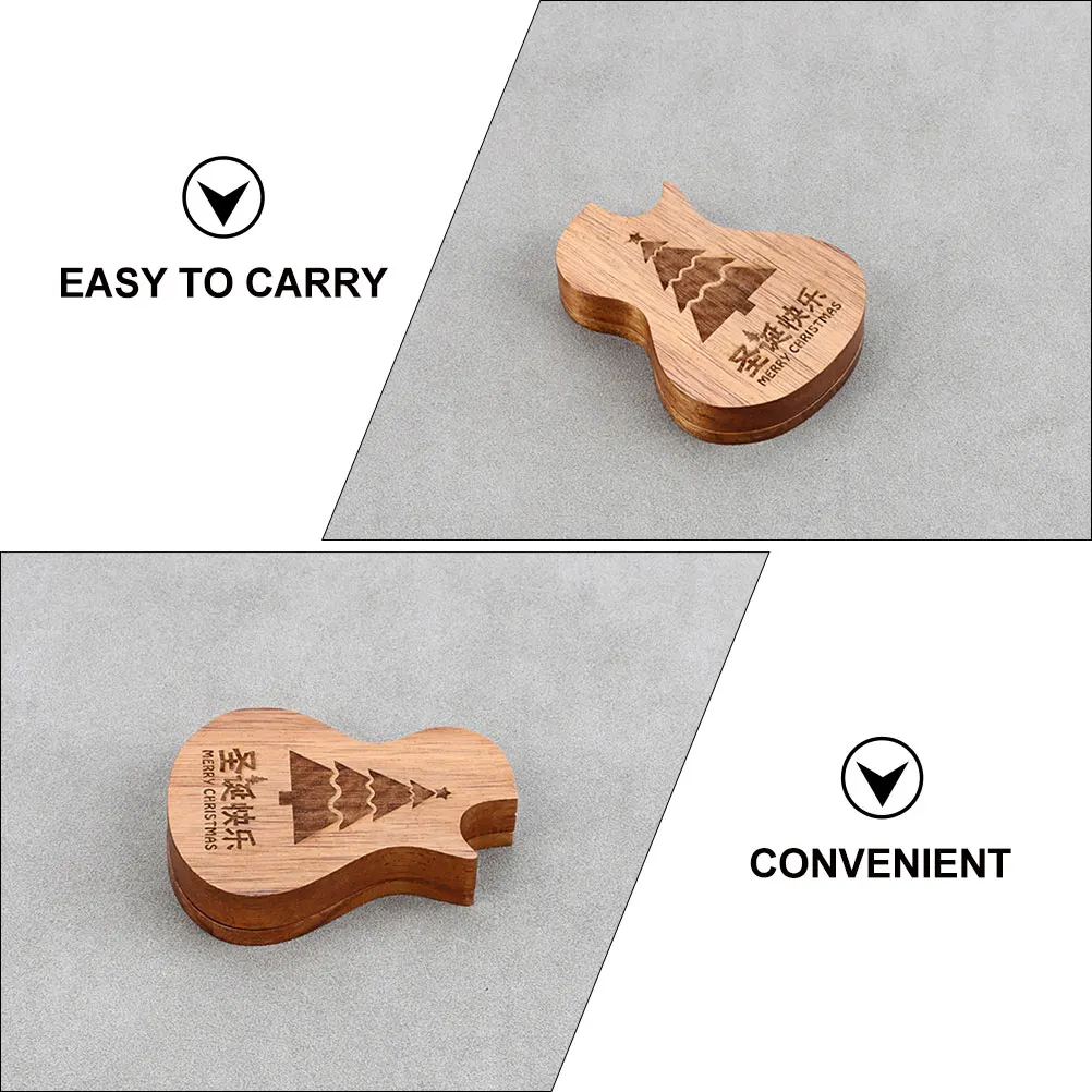 

Christmas Tree Guitar Wood Holder Storage Container Organizer Case Plectrum Accessories Musical Instruments Guitar