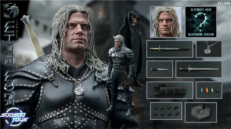 Soosootoys SST048 1/6 Scale Male Soldier Wizard Demon Hunter Geralt SST-048 12'' Full Set Collectible Action Figure Model Doll