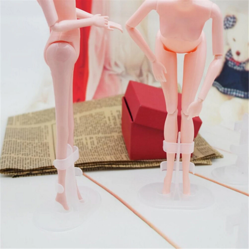 10Pcs/set Holders For 24-35cm Dolls Transparent Stands Doll Support Leg Holders Doll Accessories_NEW