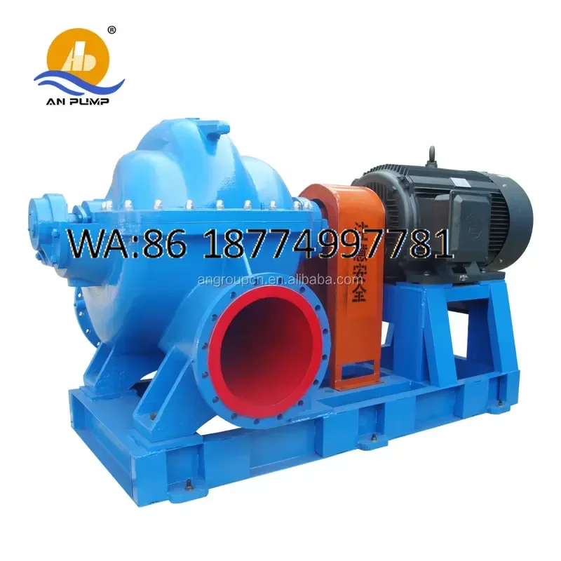 custom for Large Water Centrifugal Pump 700m3/h Horizontal 400kw Head 125m Industrial High Flow Irrigation Drainage