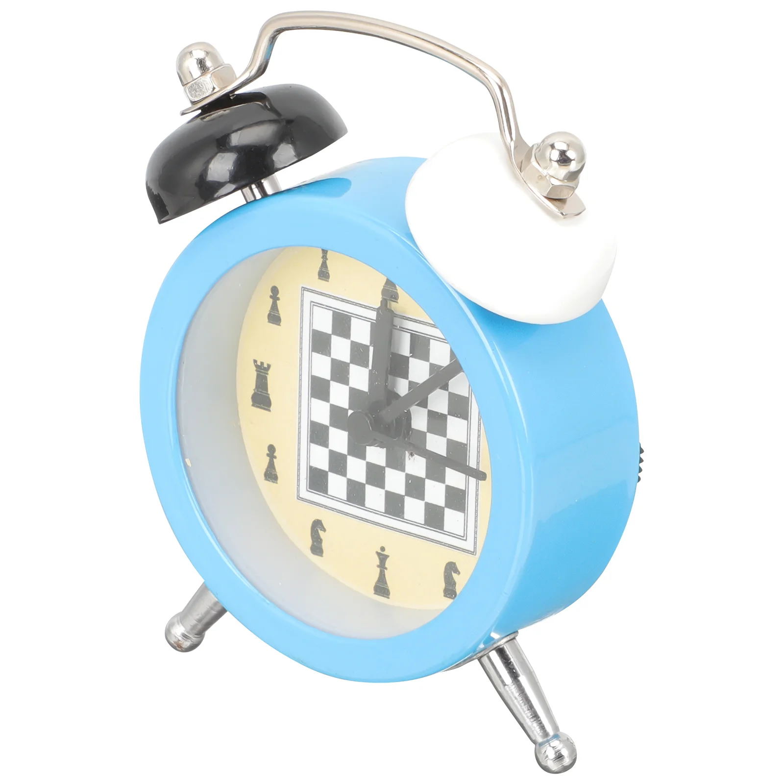 

Mini Operated International Chess Alarm Clock Compact Desk Clock Decor Chess Timer for Bedroom Office Nightstand