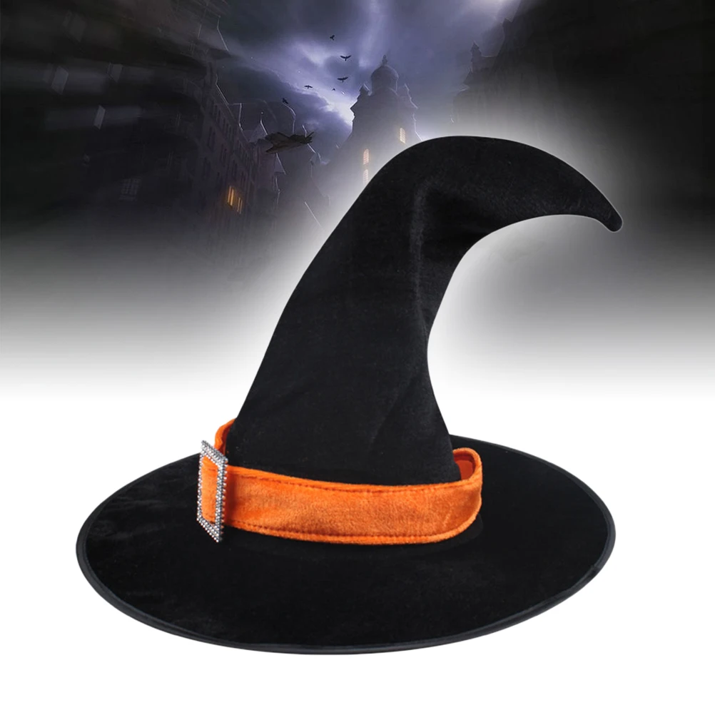 

Witch Hat Crazy Festival Witches Woman Magician Halloween Decor Masquerade Make up Costume Womens Cosplay