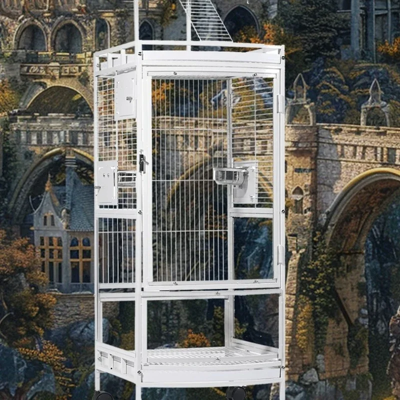 #Outdoor Hammock Aviary Bird Cages Goldfinch Things Acrylic Wheels Bird Cages Pigeon Jaulas Para Aves Small Animals Supplies
