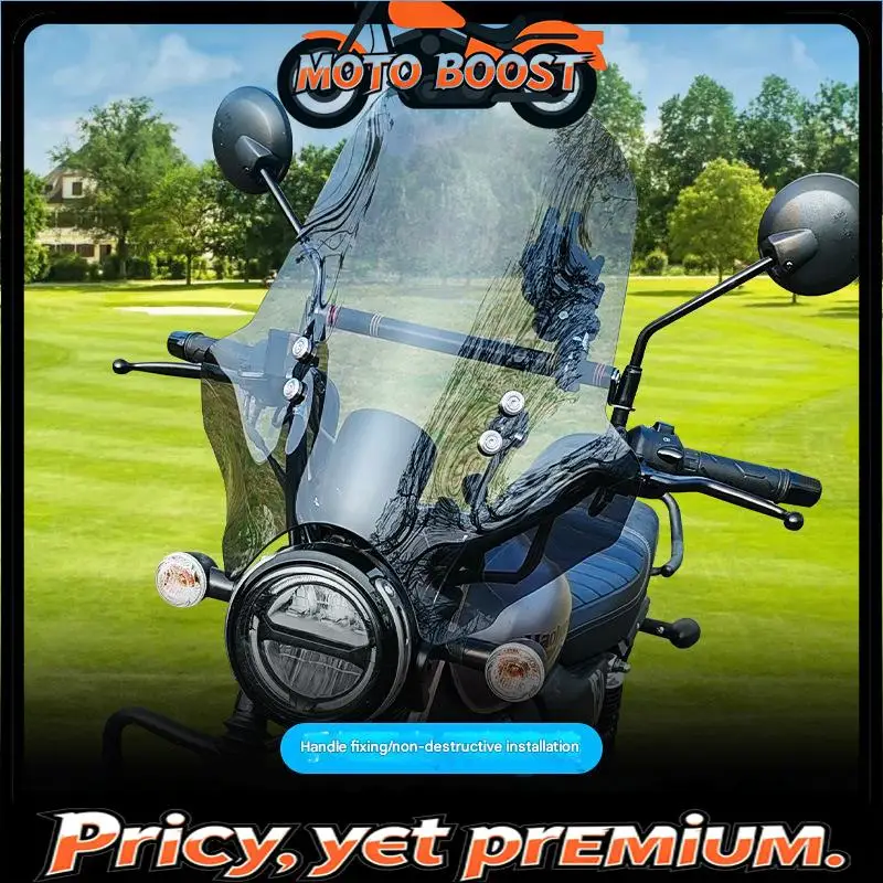 【Premium quality】FOR Haojue DN150 Motorcycle Windscreen Premium Thick PC HD Clear View for Enhanced Riding Safety And Warmth