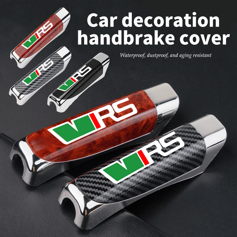 Universal Handbrake Grip Car Hand Brake Protector Cover Decor For Skoda VRS Octavia 1 2 3 A7 A5 Fabia Rapid Superb Yeti