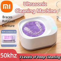 Xiaomi 50khz UV Cleaning Machine Orthodontic Invisible Braces Jewelry Three Gears High Frequency Powerful Ultrasonic Cleaner