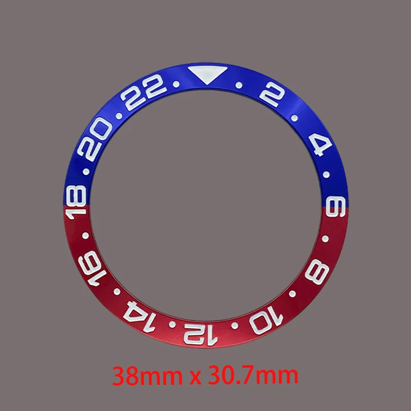 Mod 38mm カーブドアルミニウムウォッチベゼルインサートリング SUB SKX007 SKX009 SRPD GMT NH35 NH36ムーブメント対応 メンズ腕時計改造パーツ