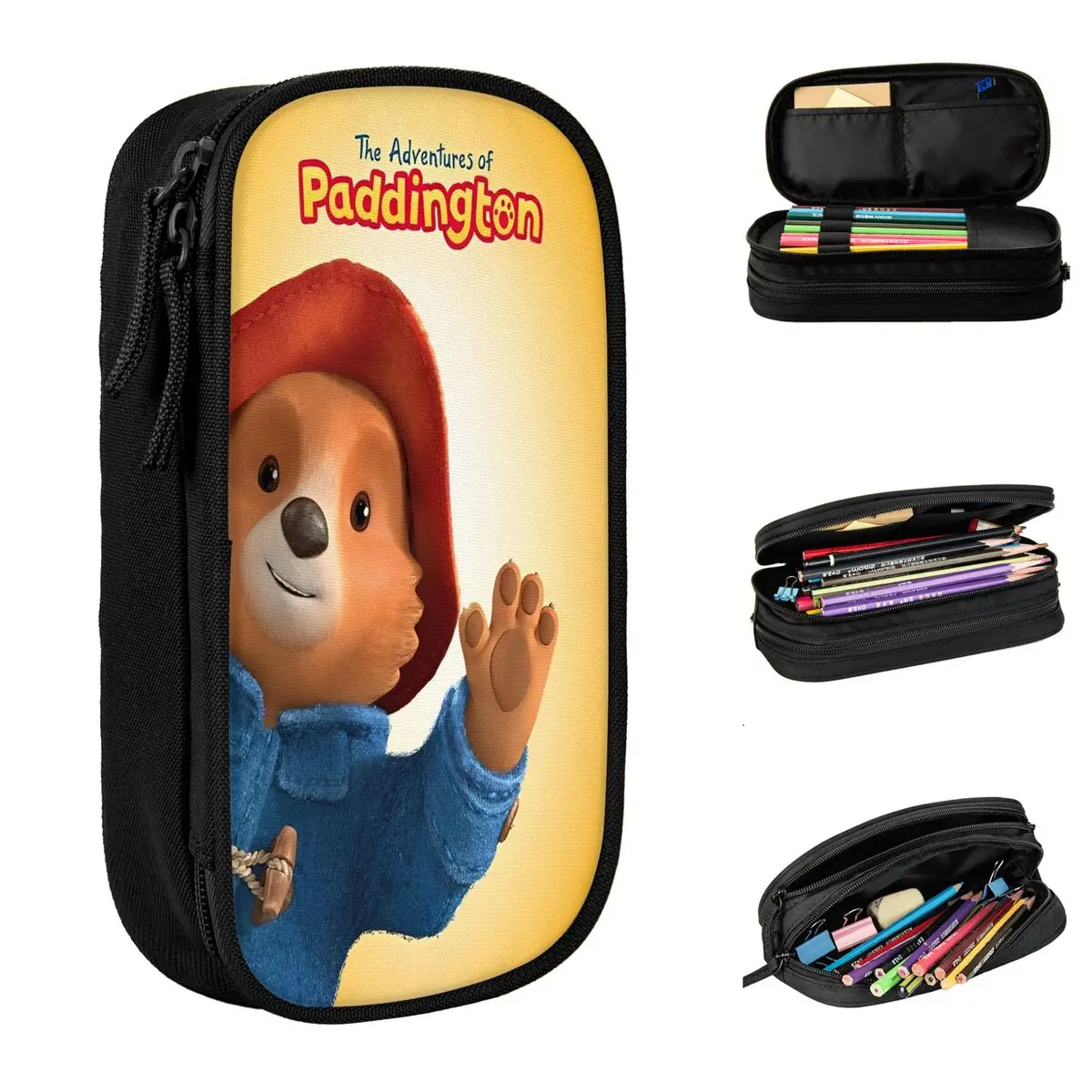

Britain Paddington Brown Bear Cartoon Pencil Cases Movie Pencilcases Pen for Student Big Bag Students School Cosmetic Stationery