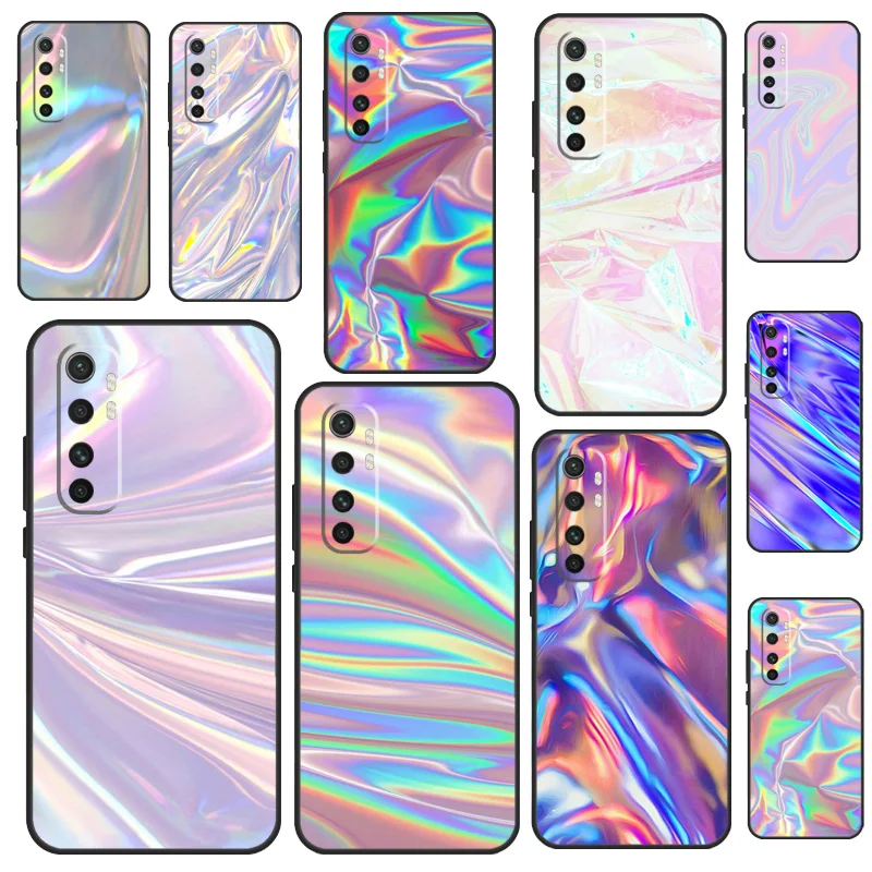 

Holographic Iridescent Print Cover For Xiaomi 14T 11T 12T 13T Pro 13 14 15 Ultra POCO X7 Pro X3 X5 F5 F6 M6 X6 Pro Case