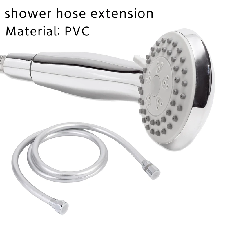 Tubo flessibile per doccia liscio Anti-avvolgimento in PVC ad alta pressione per soffione doccia portatile da bagno tubo flessibile per doccia