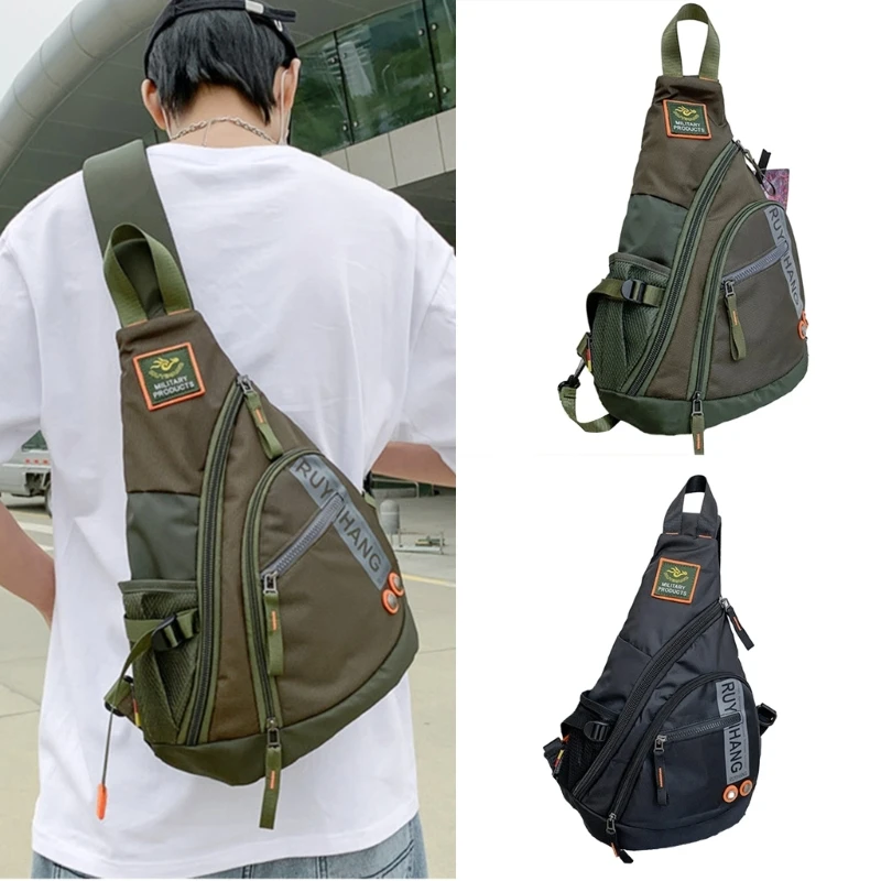 Over The Shoulder Bag Large Capacity Crossbody Bag Fashion Trendy Sling Bag Chest Bag Travel Belt Bag Trendy Bag for Men