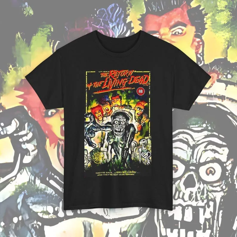 

Return Of The Living Dead T-shirt - Horror Movie Fan Gift, Classic Zombie Tee, Scary Halloween Shirt, Unisex Heavy Cotton Tee