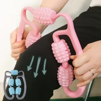 근육 롤러 마사지 기계? 포인트 5 바퀴 깊은 조직 마사지 스틱 송아지 다리 팔 목 테니스 팔꿈치 