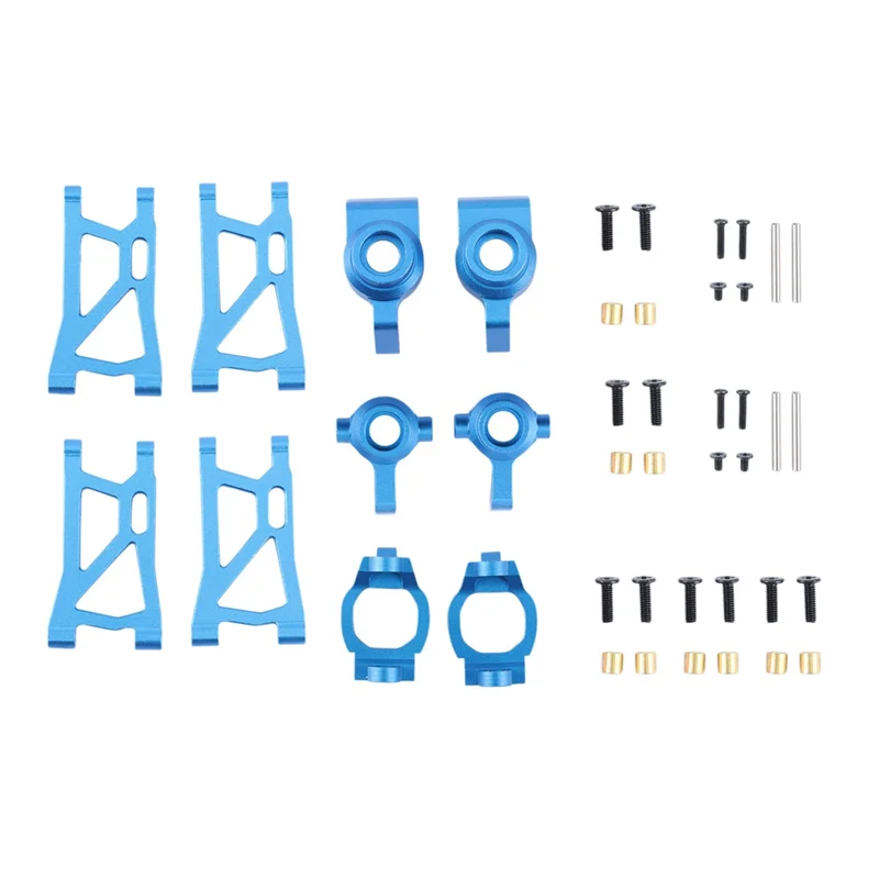 

10Pcs Metal Suspension Arm Steering Block C-Hub Carrier for Remo Hobby Smax 1631 1635 1651 1655 RC Car Upgrade Parts, 2