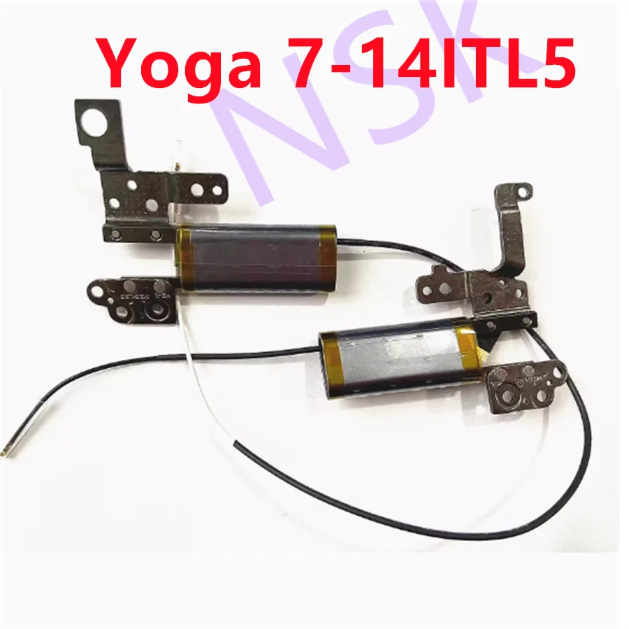 New Original For Lenovo Yoga 7-14ITL5 LCD Hinges Set L & R With Antennas Screen Hinge 5H50S28981/2 100% TEST OK