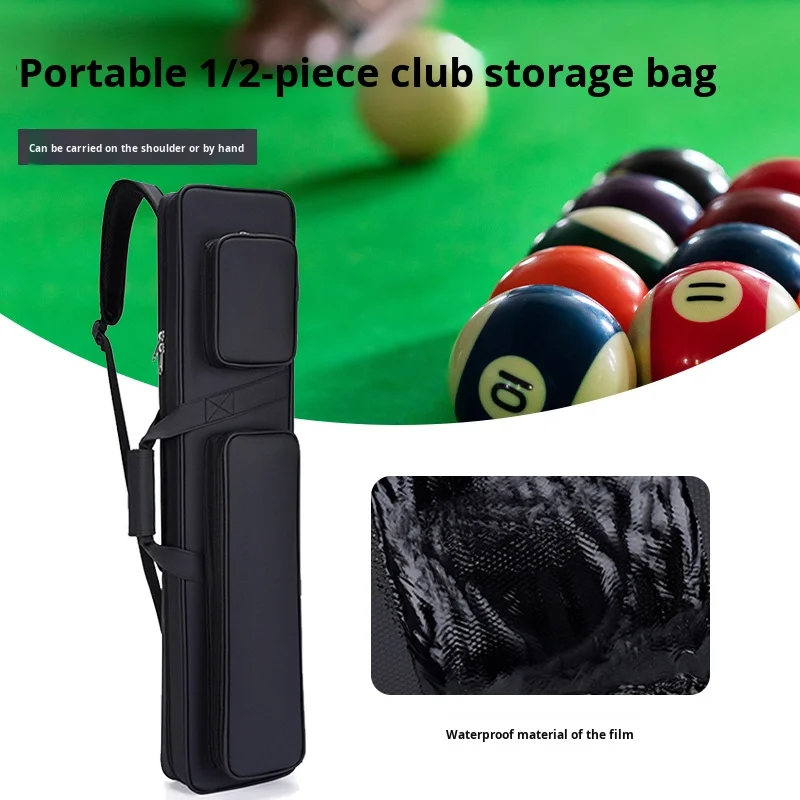 

Custom Waterproof 3/4 Snooker Cue Barrel Half Snooker Billiard Carrying Case Soft 4 Butts 4 Shafts Pool Cue Bag