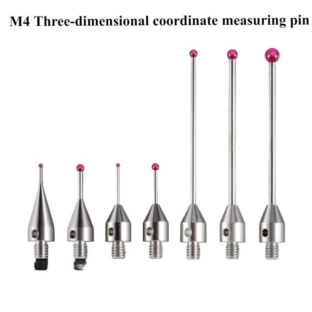 

1PCS: M4 three-dimensional probe three-coordinate stylus ruby probe dial CNC machine tool measuring equipment thread M4