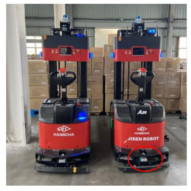 للروبوت الداخلي والخارجي، AGV تجنب عوائق الملاحة Olei LR-1F 50m TOF 2D 360 درجة 25 هرتز مستشعر LiDAR مناسب للمسح