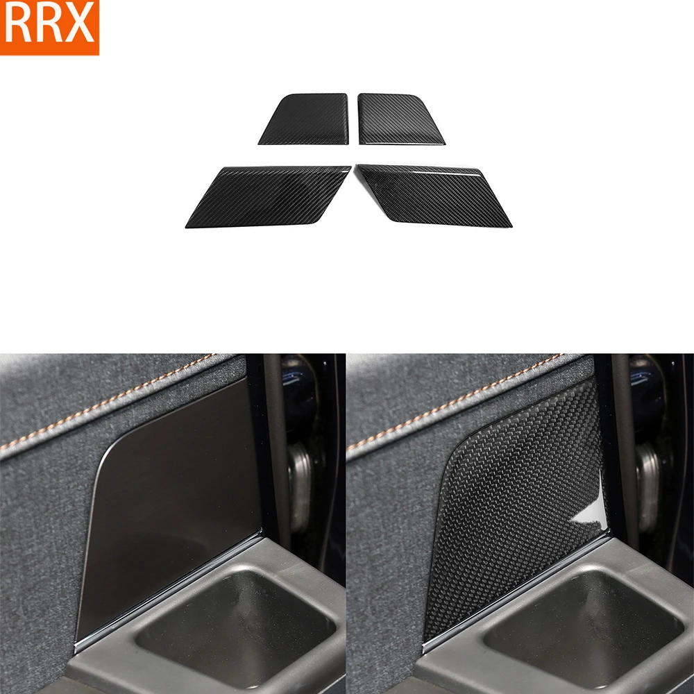 

For Ford F150 Raptor 2021-2024 Real Dry Carbon Fiber Door Panel Trim Cover Car Accessories Interior decorative Retrofitting